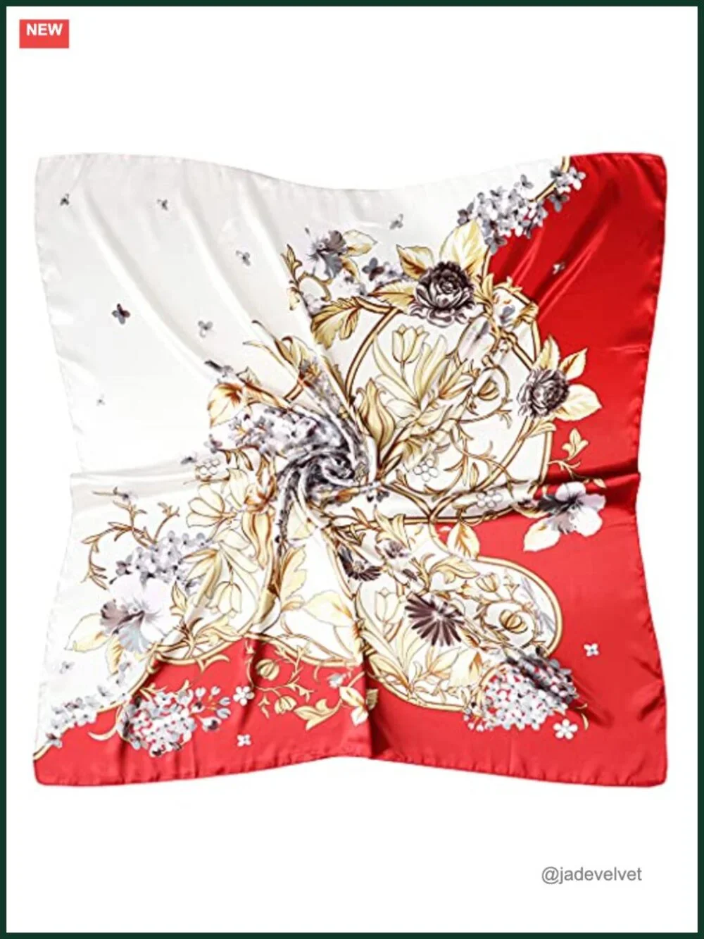Satin Head Scarf for Women, 35x35 in Silk Like Hair Wrap & Neck Scarf